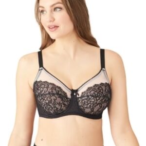 Wacoal Retro Chic Full Figure Underwire Lace Bra 46DD